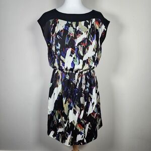 Mexx Dress Women Small Elasticated Waist Lined Office Career Wedding Guest Party